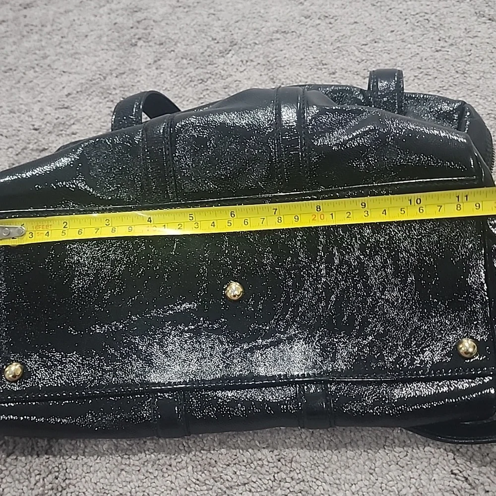 Yves Saint Laurent Black Patent Leather Satchel